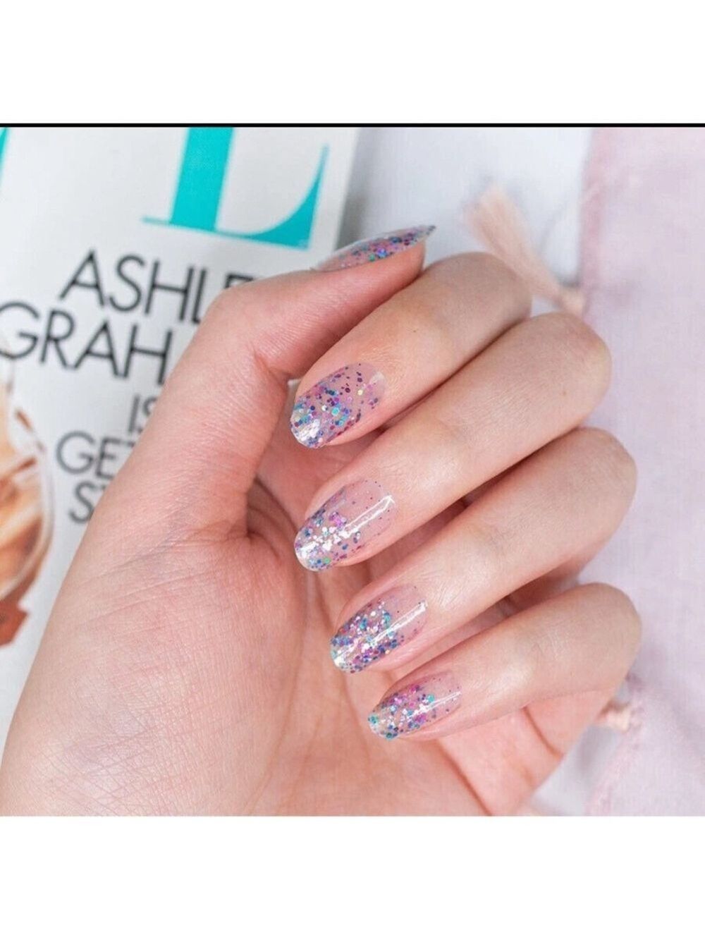 Color Street Clear Multi-color Less Bitter More Glitter
